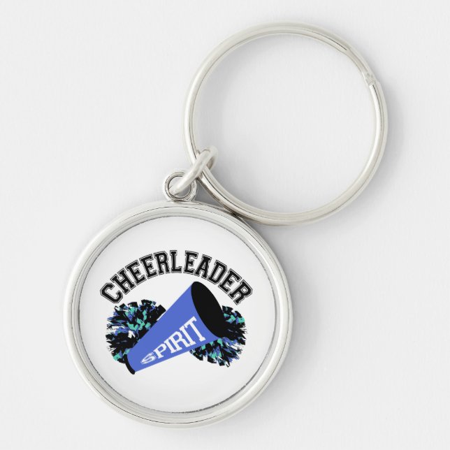 Cheerleader Blue Key Ring (Front)