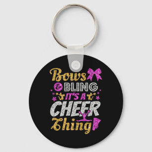 Cheerleader, Bows And Bling It's A Cheer Thing, Ch Key Ring