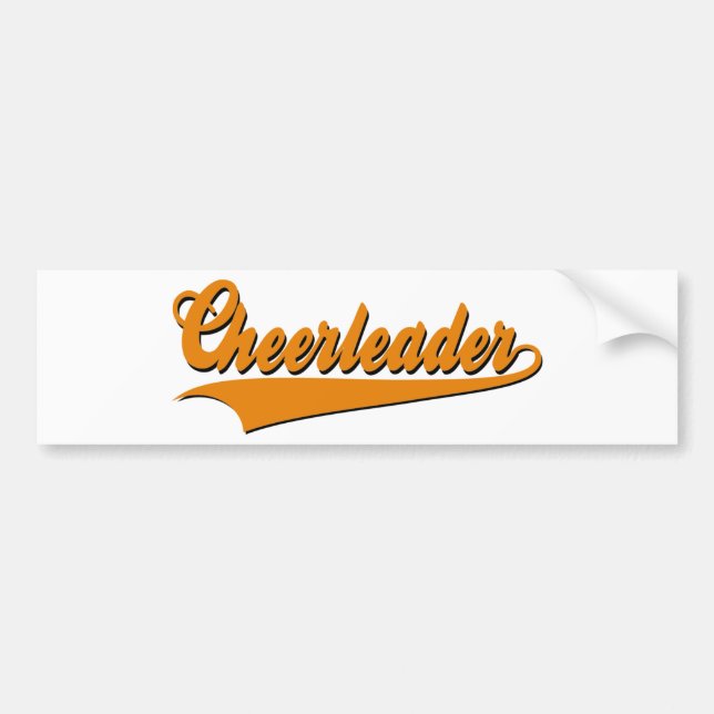 cheerleader bumper sticker (Front)