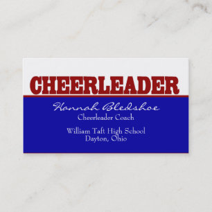 Cheerleader Business Card