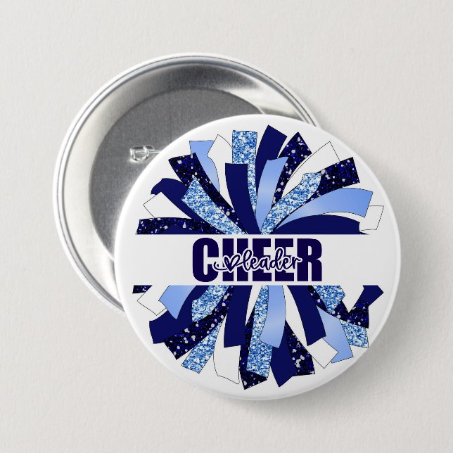 Cheerleader Button Pin (Front & Back)