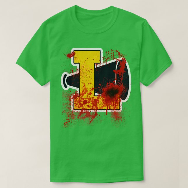 Cheerleader Camp Bloody Pom Poms T-Shirt (Design Front)