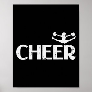 Cheerleader Cheer Cheerleading Team Squad Women Gi Poster