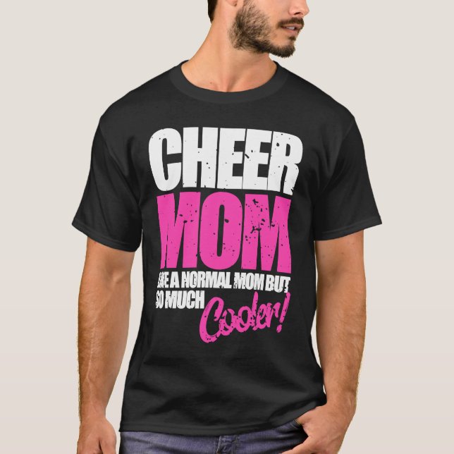 Cheerleader Cheer Mom  Cute Cheerleading T-Shirt (Front)