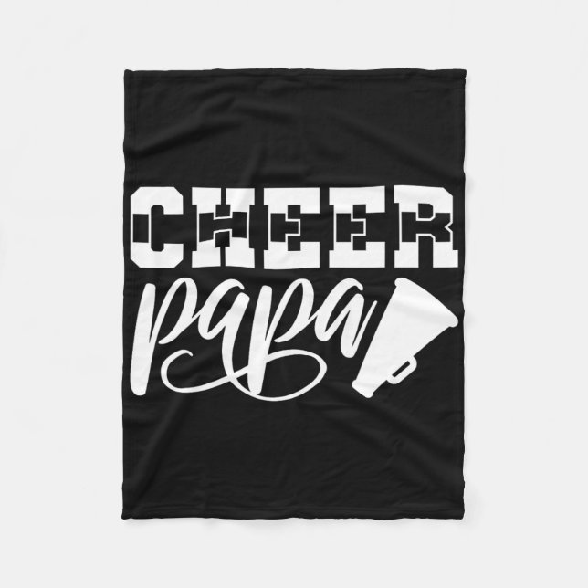 Cheerleader, Cheer Papa, Cheerleading  Fleece Blanket (Front)