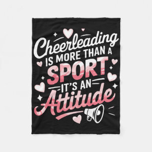 Cheerleader Cheerer Design For Cheering Cheerleadi Fleece Blanket