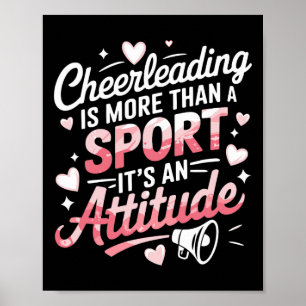 Cheerleader Cheerer Design For Cheering Cheerleadi Poster