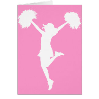 Cheerleader Cheering with Customisable Background