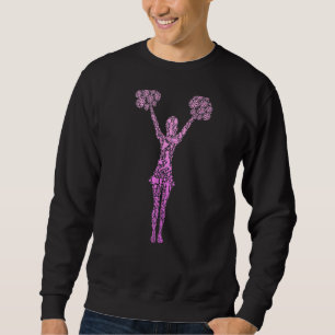 Cheerleader Cheerleading Cheer Girl Youth Team Squ Sweatshirt