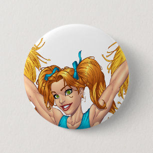 Cheerleader Cheerleading Customisable Stuff 6 Cm Round Badge