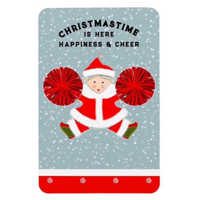 Cheerleader Christmas Gift Magnet (Vertical)