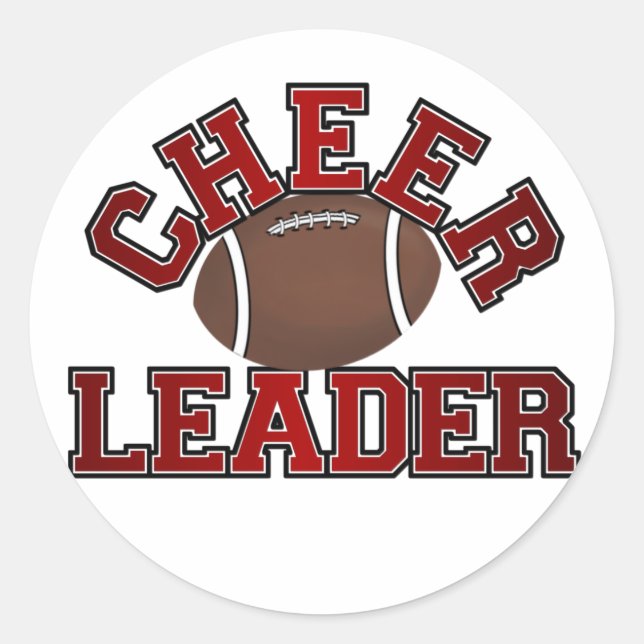 Cheerleader Classic Round Sticker (Front)