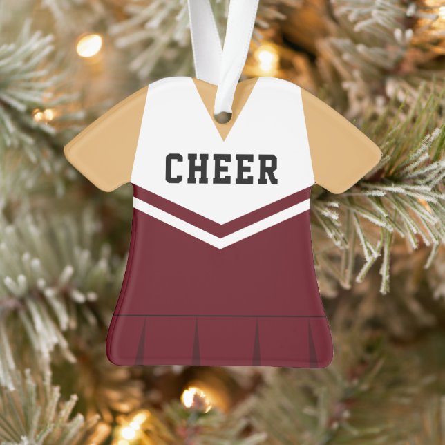 Cheerleader Custom Uniform Colour Ornament (Tree)