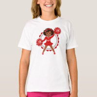 Cheerleader - Cute Red African American Cheer