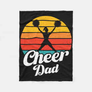 Cheerleader Dad Cheerleading Cheer Dad Fleece Blanket