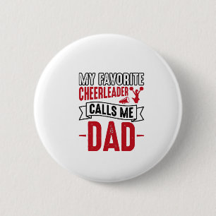 Cheerleader Dad Vintage Engraving Shirt Design_1 6 Cm Round Badge