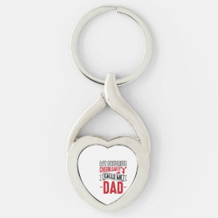 Cheerleader Dad Vintage Engraving Shirt Design_1 Key Ring