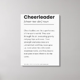 Cheerleader Definition, Cheerleading Decor Gifts