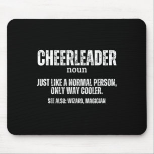 Cheerleader Definition Proud Funny Cheerleading Mouse Pad