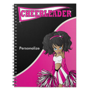 Cheerleader   DIY Name   Hot Pink Notebook