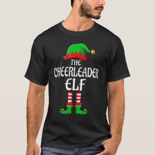 Cheerleader Elf Matching Family Christmas Pajama T-Shirt