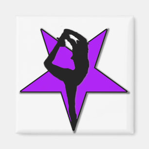 Cheerleader flyer star magnet