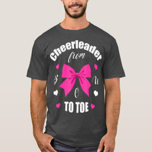 Cheerleader From Bow 2 Toe Cheerleading Girl T-Shirt