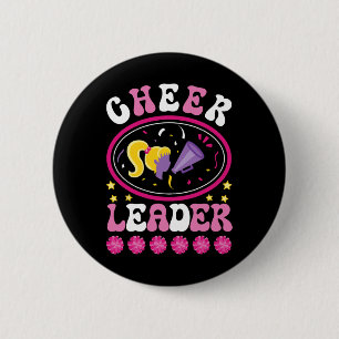Cheerleader Funny Cheer Practice Cheering Team Che 6 Cm Round Badge