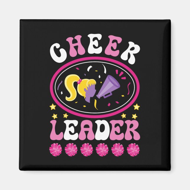 Cheerleader Funny Cheer Practice Cheering Team Che Magnet (Front)