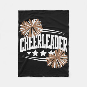 Cheerleader Funny Cheerleading  Fleece Blanket