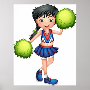 Cheerleader Girl Poster