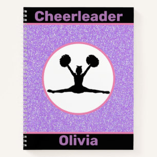 Cheerleader Glitter Notebook