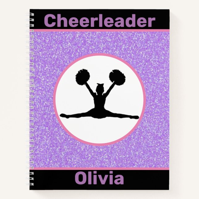 Cheerleader Glitter Notebook (Front)