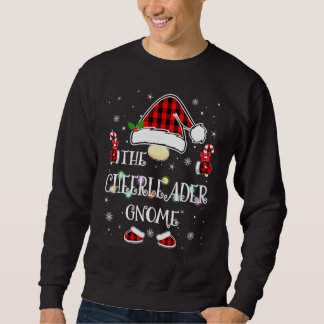 Cheerleader Gnome Buffalo Plaid Family Christmas P Sweatshirt