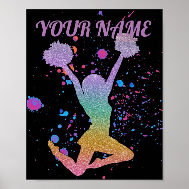 Cheerleader Gradient High School or College Event Poster (Front)