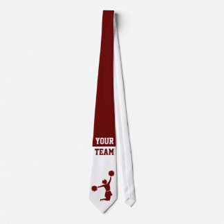 Cheerleader In Silhouette Custom Colour Tie