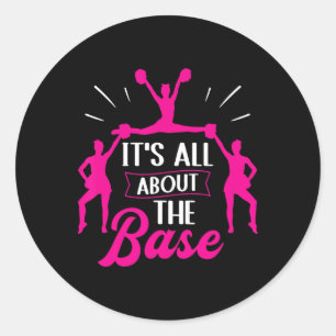 Cheerleader It's All About The Se Cheerleading Classic Round Sticker