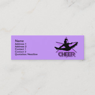 Cheerleader Mini Business Card