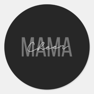Cheerleader Mom Shirt Cheer Mom Mama Mother Classic Round Sticker