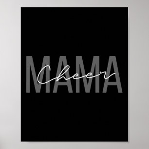 Cheerleader Mom Shirt Cheer Mom Mama Mother Poster