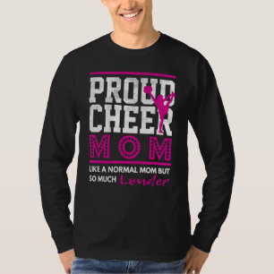 Cheerleader Mother Cheer Mama Parents Proud Cheer T-Shirt