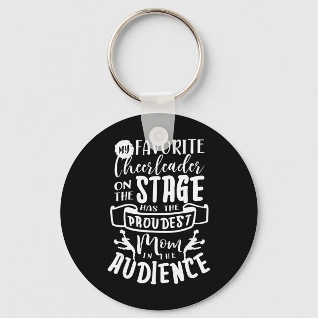 Cheerleader Mum Cheerleading Cheering Squad Cheer  Key Ring (Front)