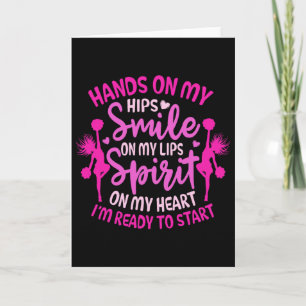 Cheerleader My Hips Cheerleading Shirt Funny Cheer Card