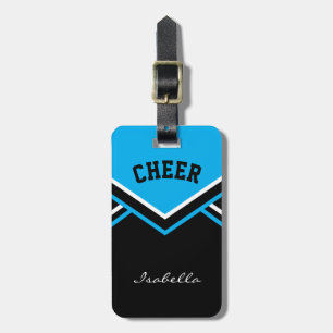 Cheerleader Outfit in Baby Blue Luggage Tag