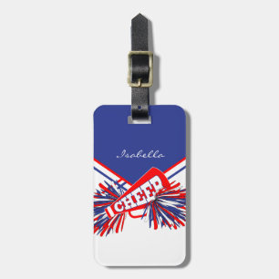 Cheerleader Outfit in Red, White & Blue Luggage Tag