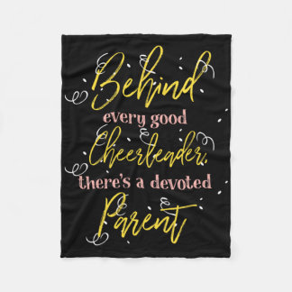 Cheerleader Parent Mum And Dad Design  Fleece Blanket