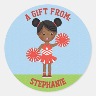 Cheerleader Party Classic Round Sticker