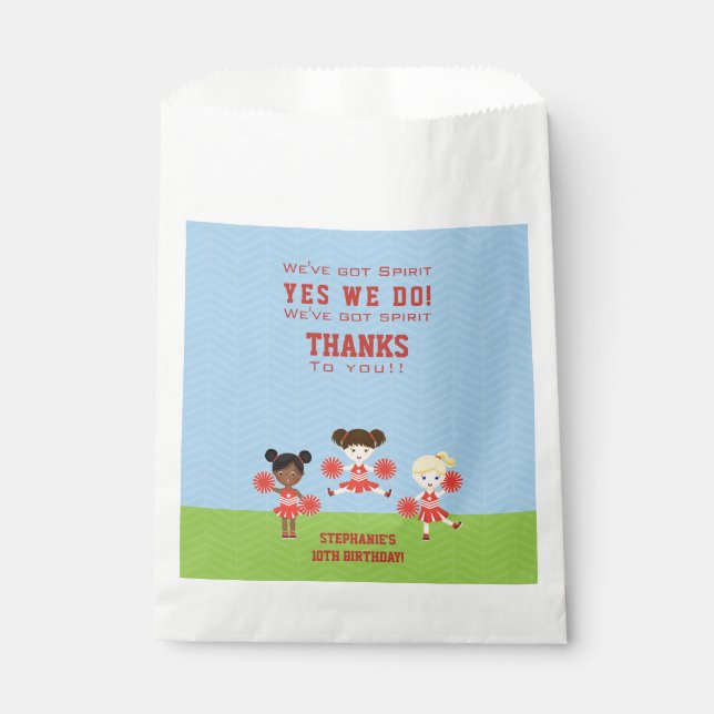 Cheerleader Party Favour Bags (Front)