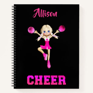 Cheerleader Personalised Cheer Spiral Notebook
