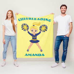 Cheerleader Personalised Fleece Blanket